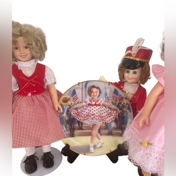 Shirley Temple Danbury Mint Porcelain Dolls Lot Shirley Temple Collectibles - Picture 2 of 12